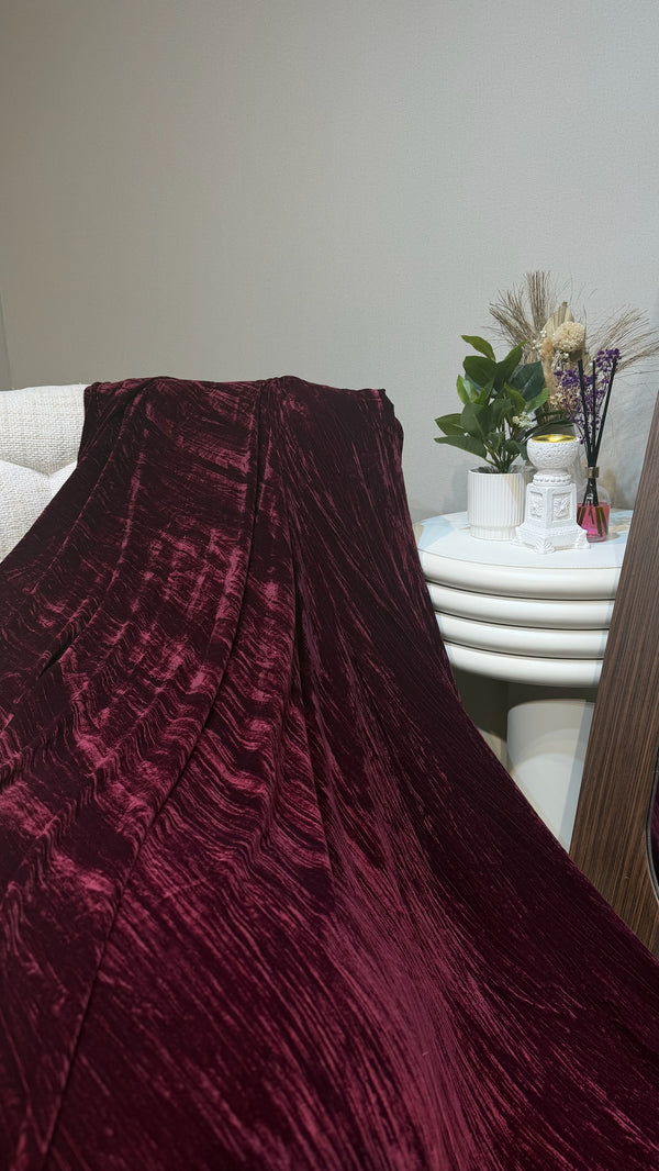 ππππππ ππππ pleated velvet Fabric (Series 2 - C1)