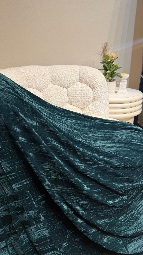 ππππππ ππππ pleated velvet Fabric (Series 2 - C2)