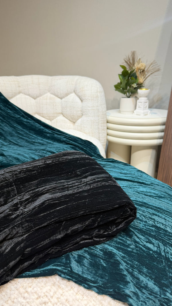 𝐕𝐄𝐋𝐕𝐄𝐓 𝐄𝐃𝐈𝐓 pleated velvet Fabric (Series 2 - C4)